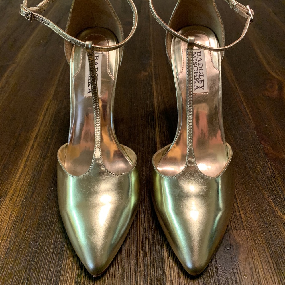 Badgley Mischka high heels.